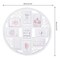 Multi-photo Collage Picture Round White Frame Holds 9 Photos 4 X 6 In Display